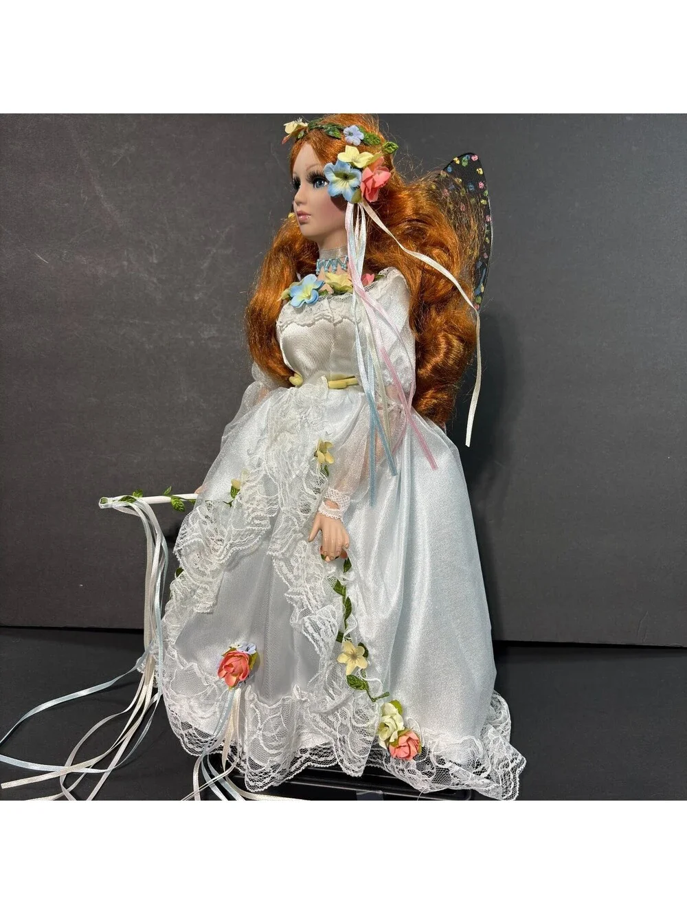 The Heritage Signature Butterfly Porcelain Doll 17